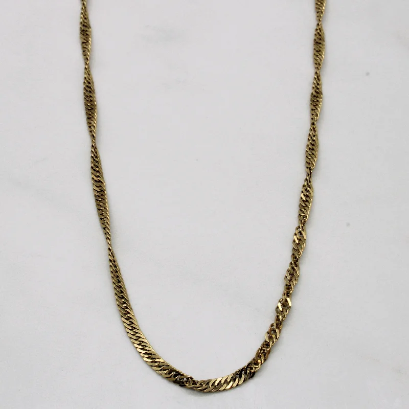 Celebrate With Sparkle – Jewelry Sale Now Live 10k Yellow Gold Singapore Chain | 18" |