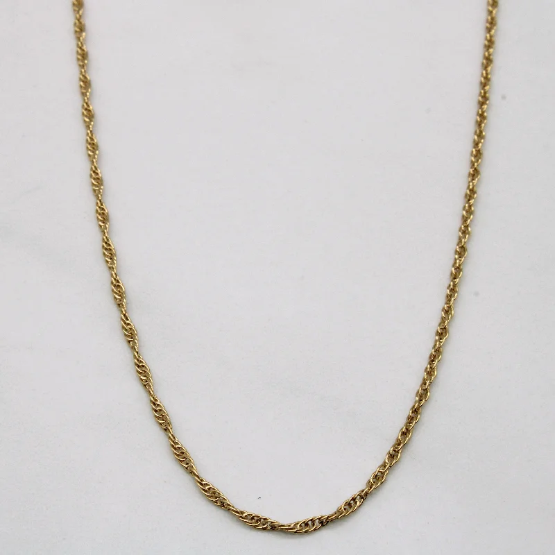 Elegant Jewelry, Affordable Luxury – Shop Now 14k Yellow Gold Prince of Wales Chain | 20" |